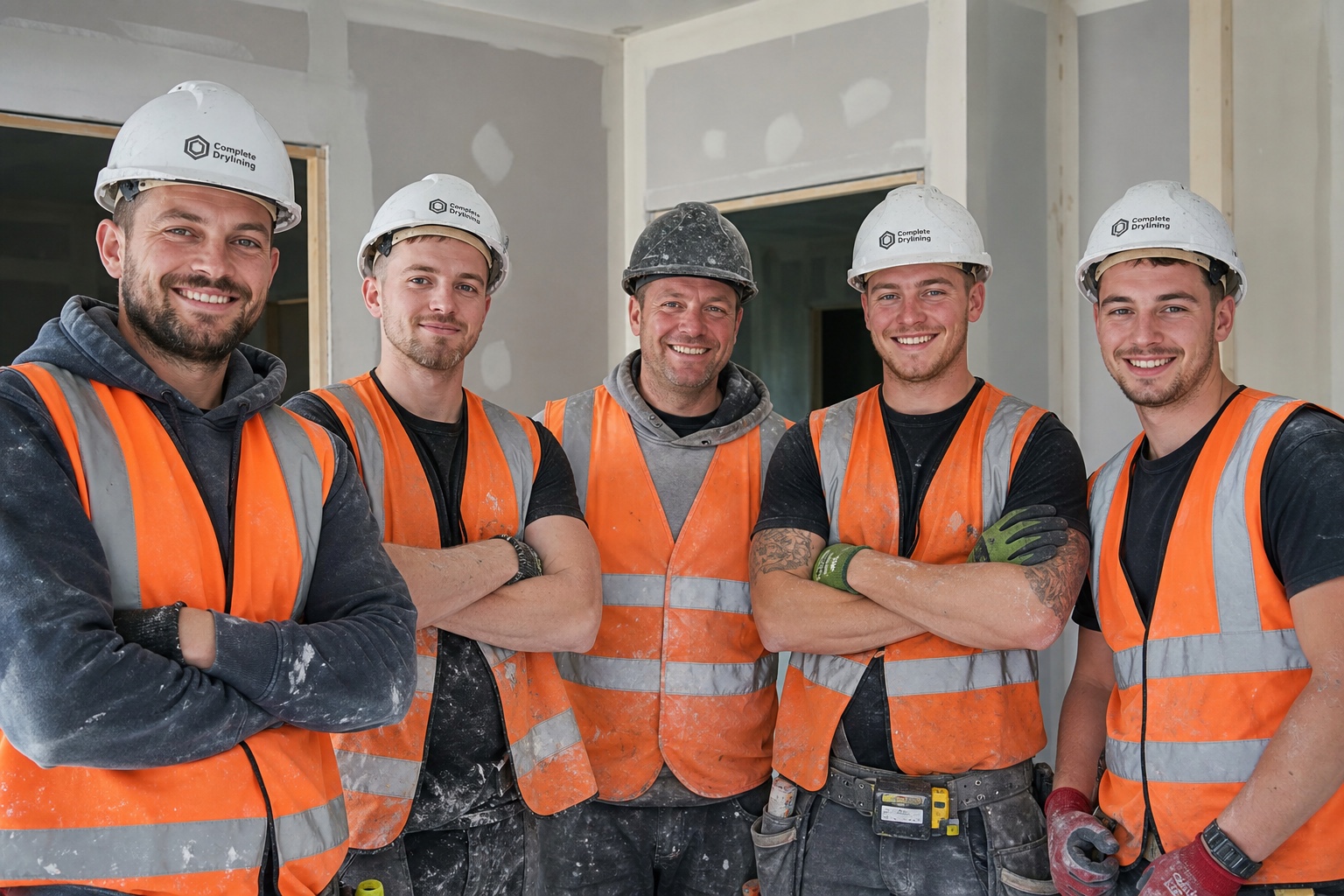 The Drylining West Bromwich team at work